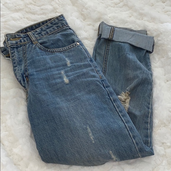 BOOHOO boyfriend jeans size US 4 - Picture 4 of 5